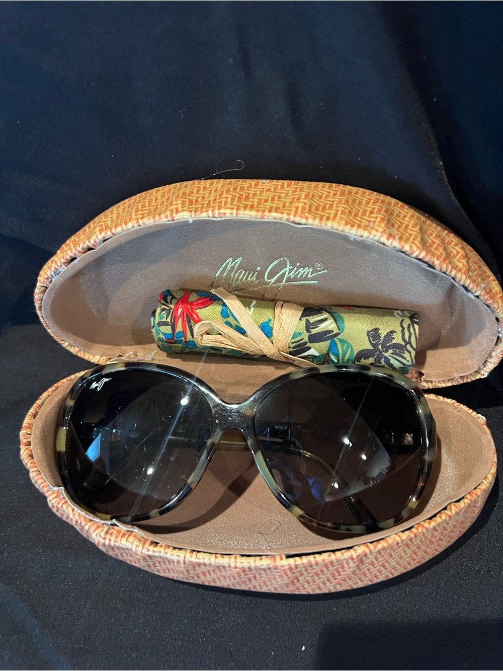 Maui Jim Women's Tortoiseshell Sunglasses with Dark Brown Lenses